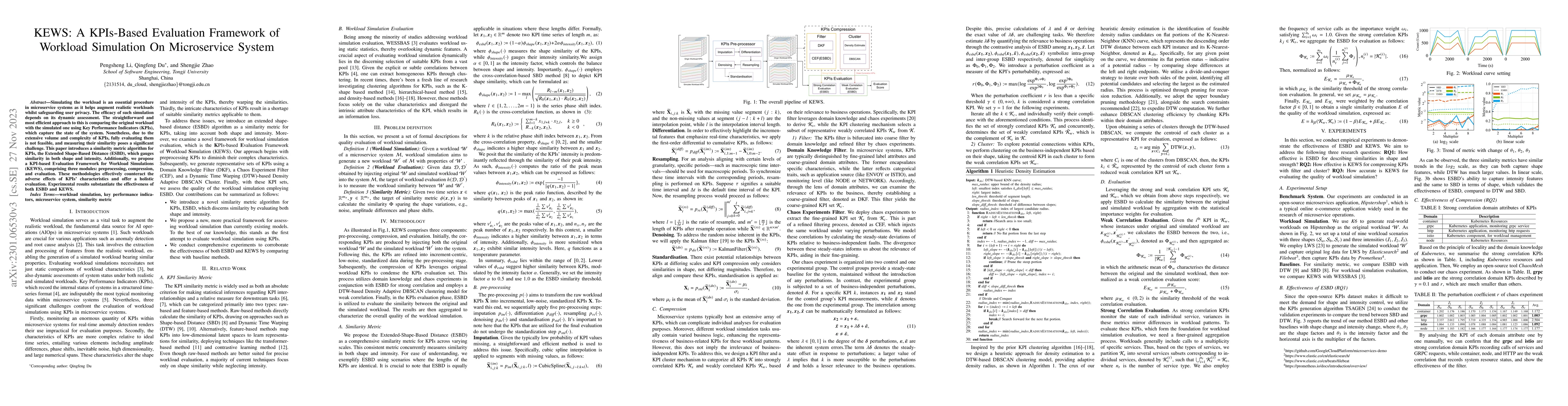 Thumbnail for KEWS: A KPIs-Based Evaluation Framework of Workload Simulation On
  Microservice System