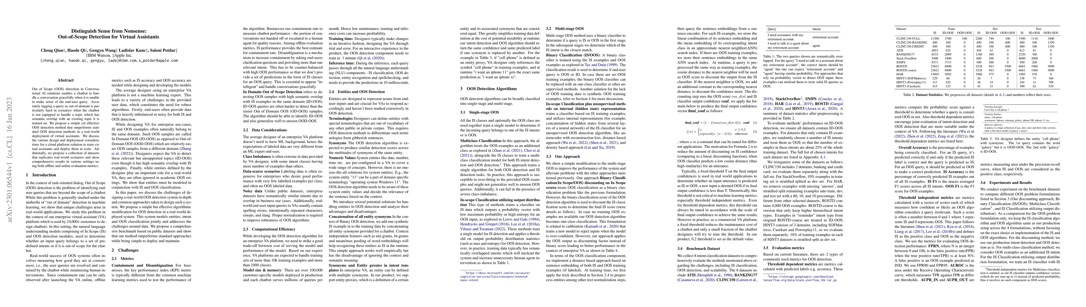 Thumbnail for Distinguish Sense from Nonsense: Out-of-Scope Detection for Virtual
  Assistants