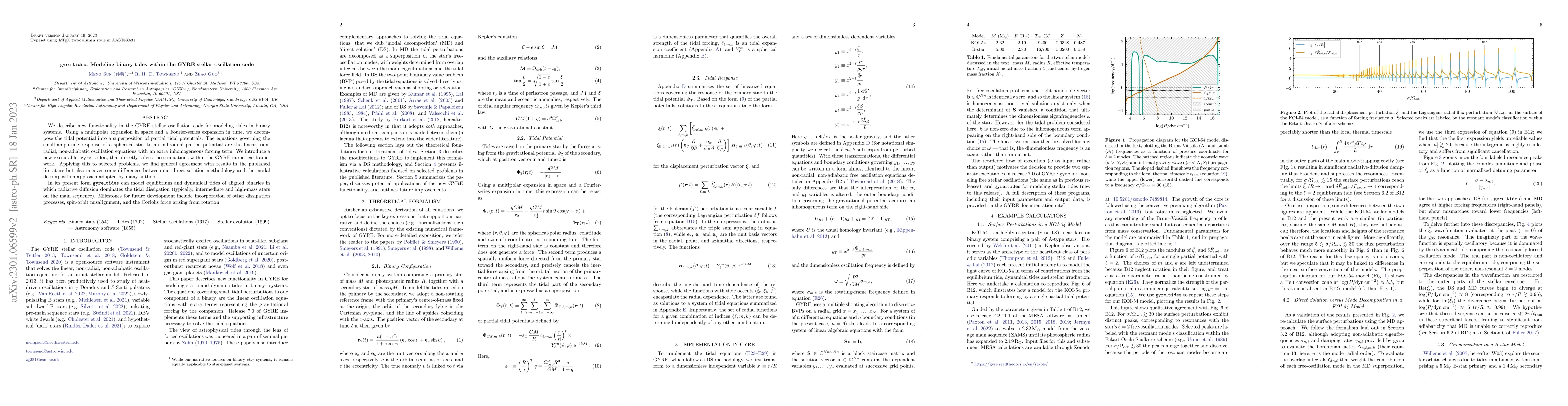 Thumbnail for gyre_tides: Modeling binary tides within the gyre stellar oscillation
  code