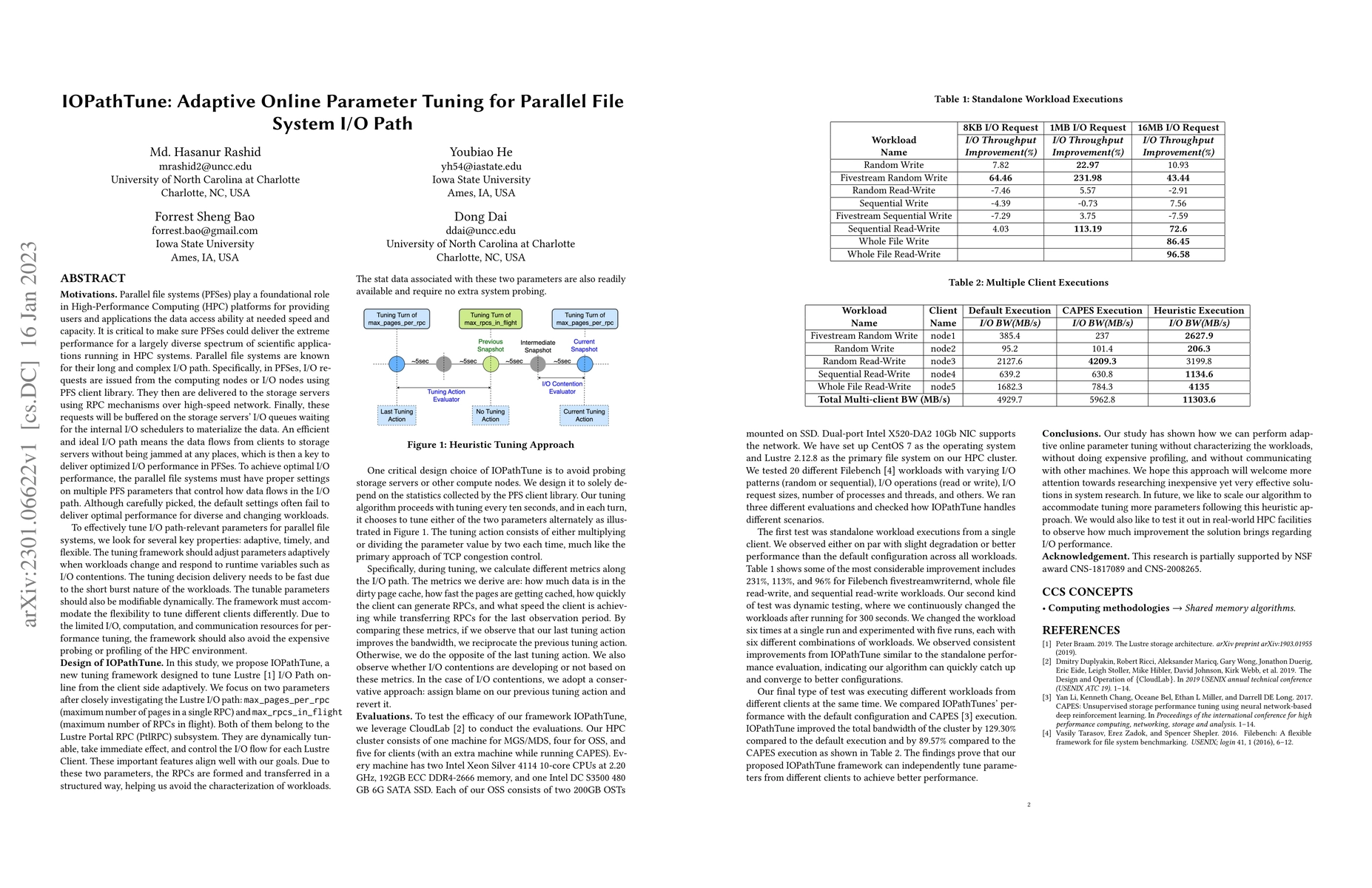 Thumbnail for IOPathTune: Adaptive Online Parameter Tuning for Parallel File System
  I/O Path