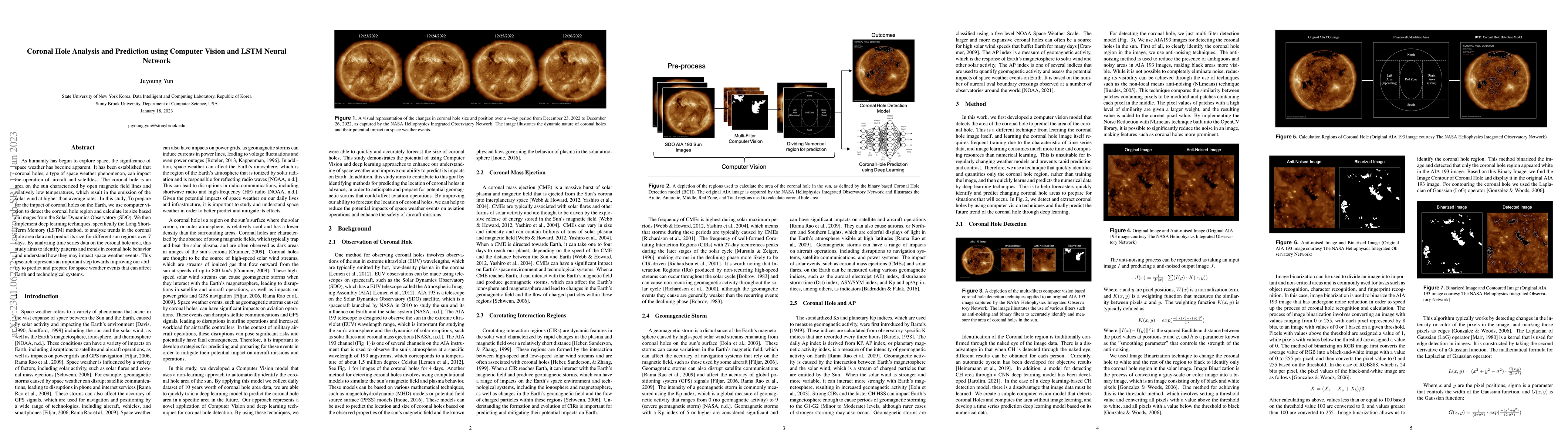 Thumbnail for Predictive Modeling of Coronal Hole Areas Using Long Short-Term Memory
  Networks