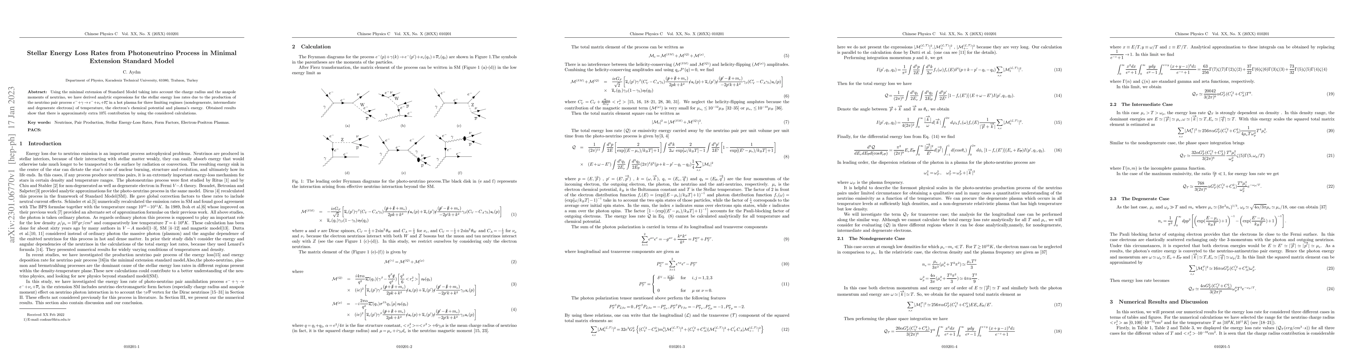 Thumbnail for Stellar Energy Loss Rates from Photoneutrino Process in Minimal
  Extension Standard Model