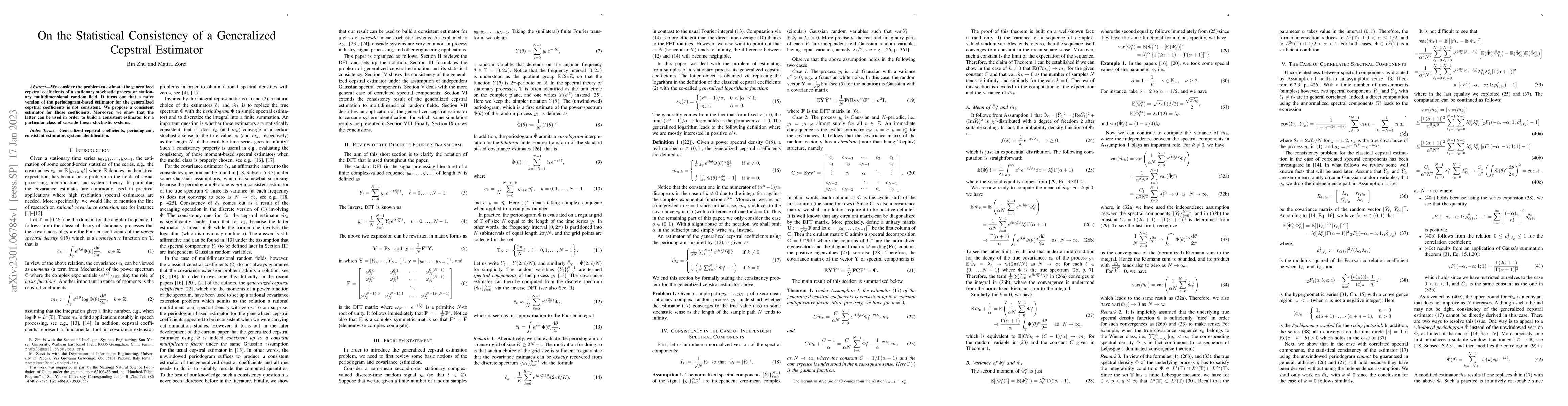 Thumbnail for On the Statistical Consistency of a Generalized Cepstral Estimator