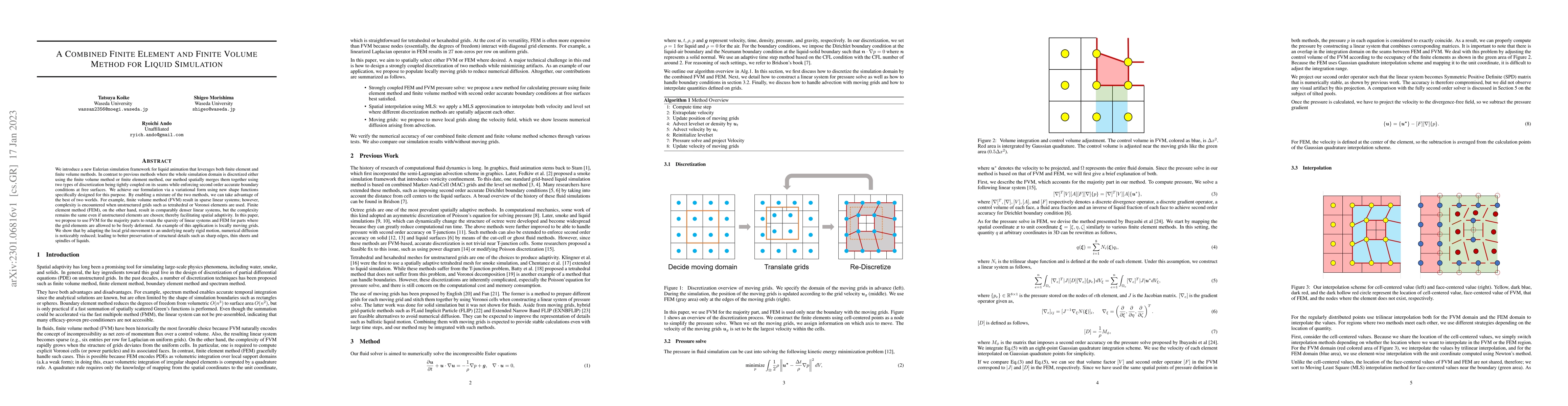 Thumbnail for A Combined Finite Element and Finite Volume Method for Liquid Simulation
