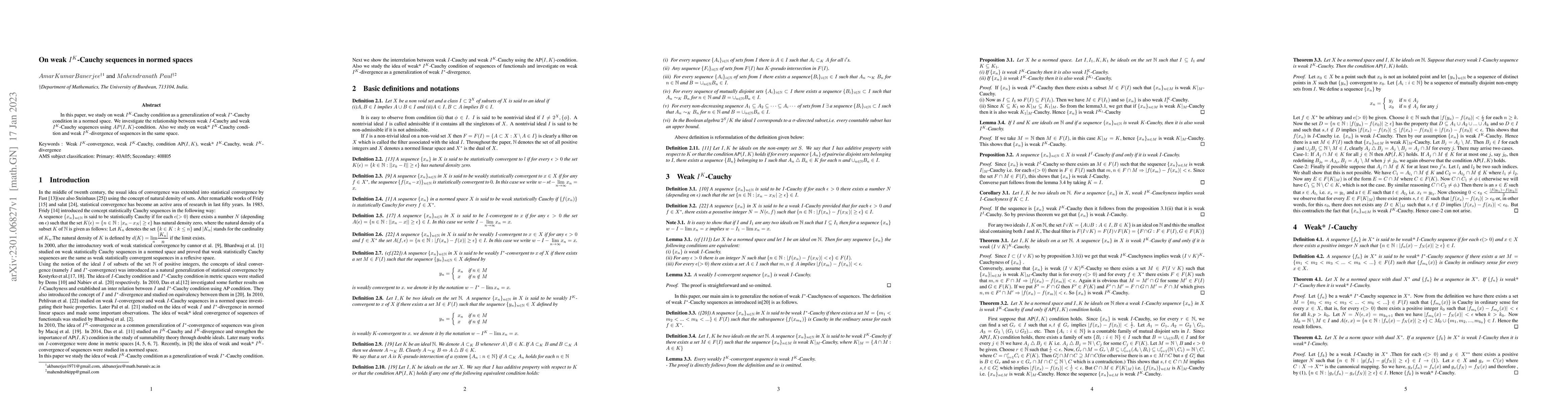 Thumbnail for On weak $I^K$-Cauchy sequences in normed spaces