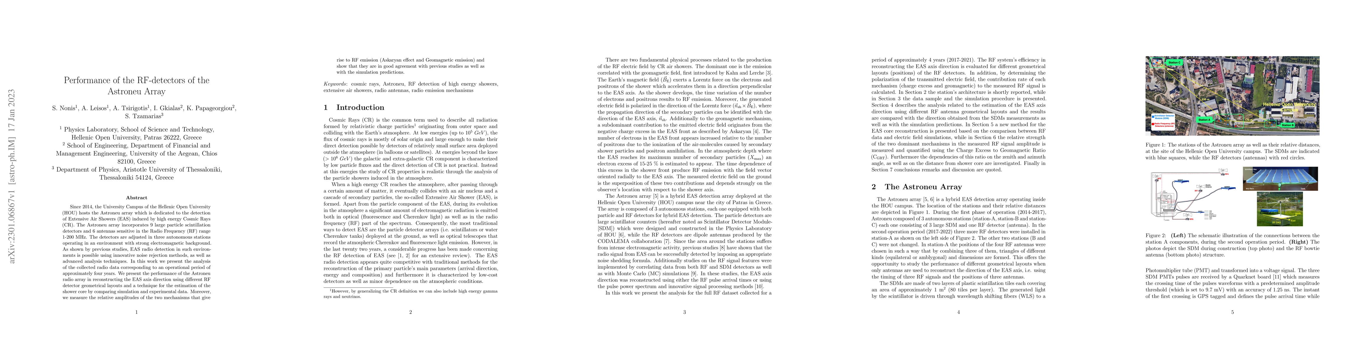 Thumbnail for Performance of the RF-detectors of the Astroneu Array