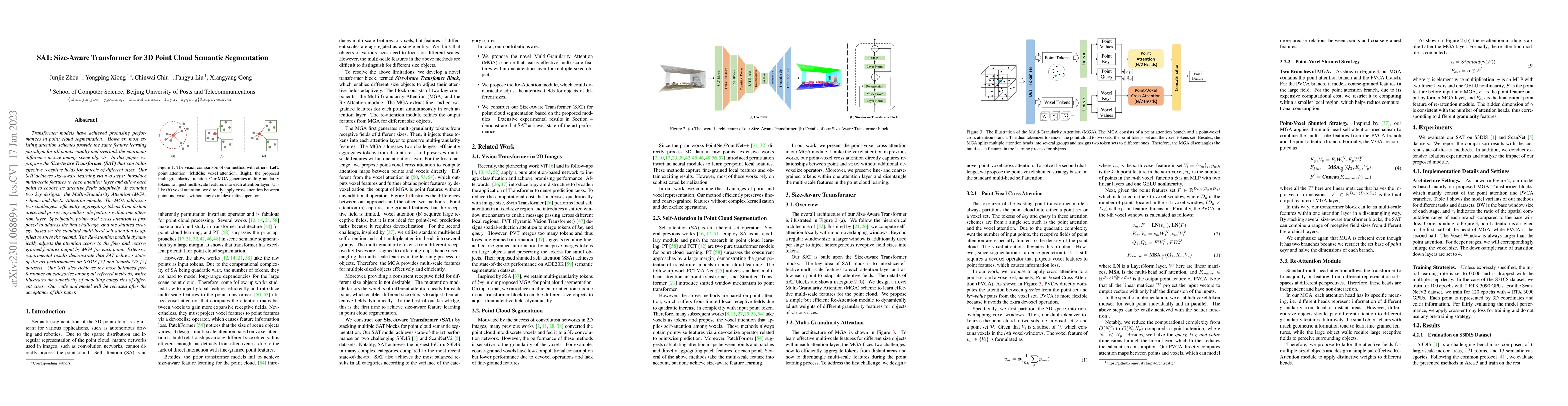Thumbnail for SAT: Size-Aware Transformer for 3D Point Cloud Semantic Segmentation