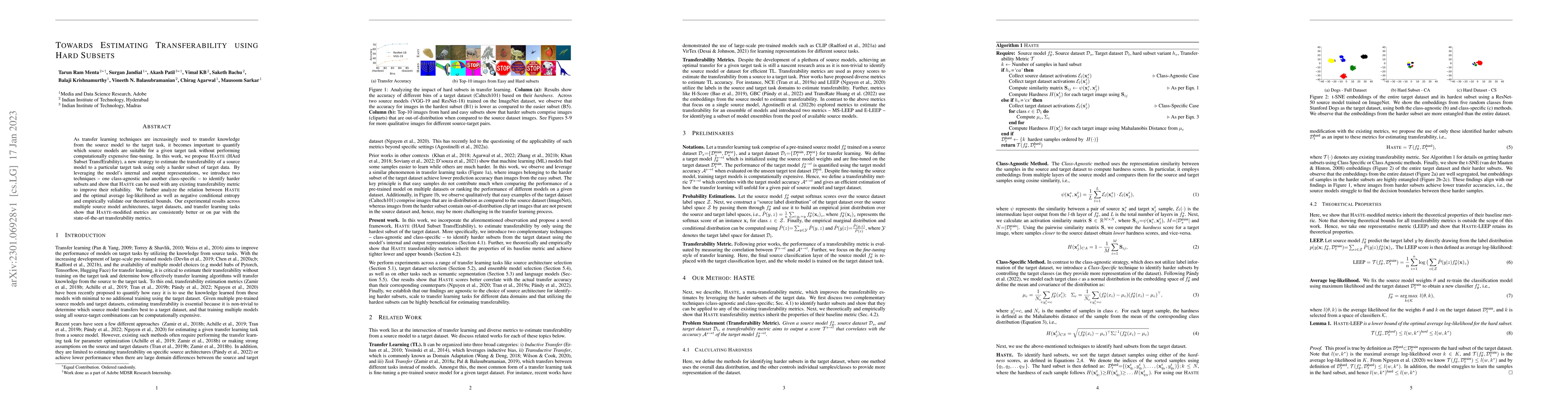 Thumbnail for Towards Estimating Transferability using Hard Subsets