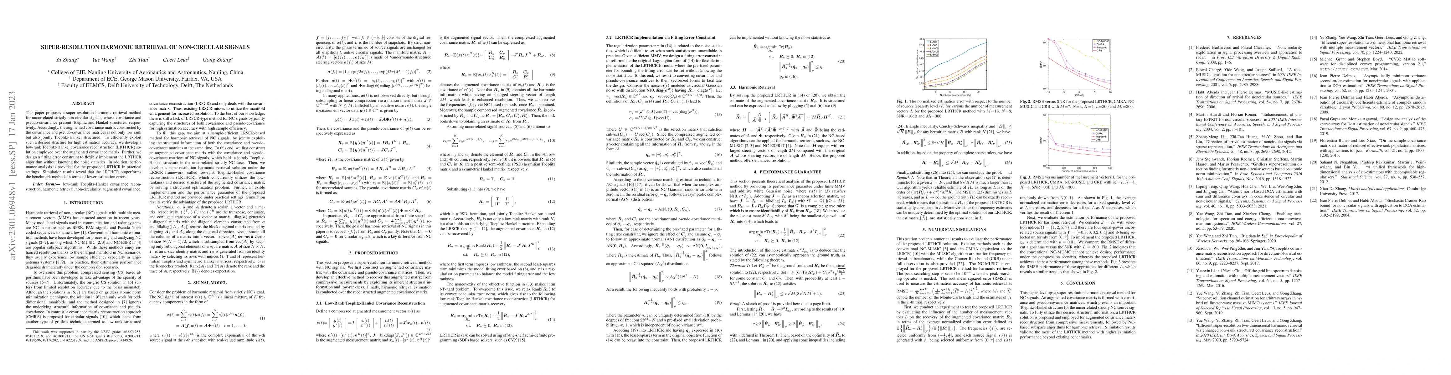 Thumbnail for Super-Resolution Harmonic Retrieval of Non-Circular Signals