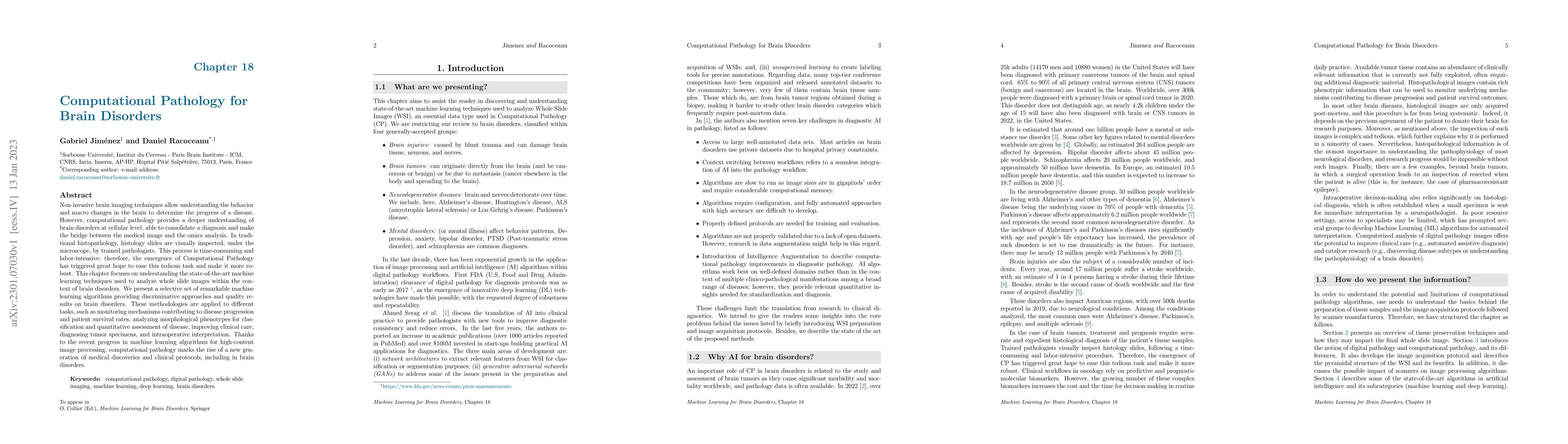 Thumbnail for Computational Pathology for Brain Disorders