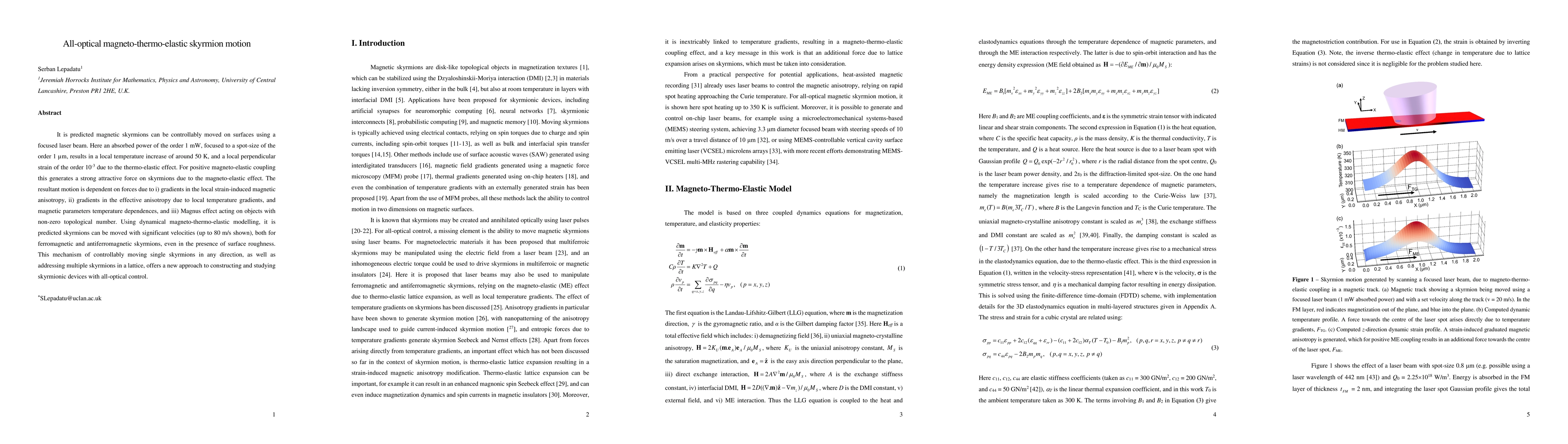 Thumbnail for All-optical magneto-thermo-elastic skyrmion motion