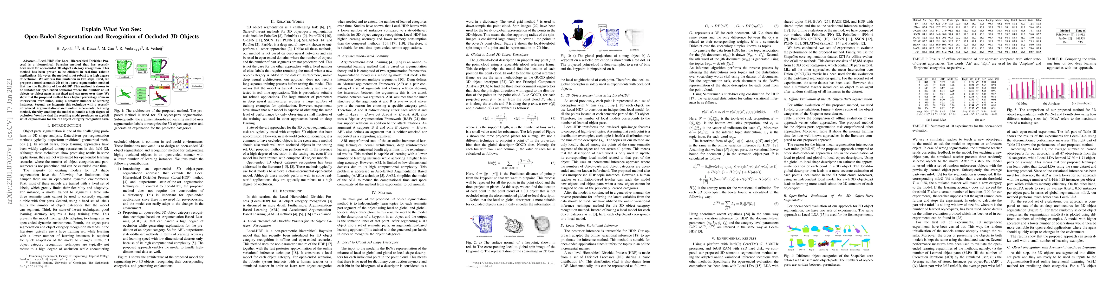 Thumbnail for Explain What You See: Open-Ended Segmentation and Recognition of
  Occluded 3D Objects
