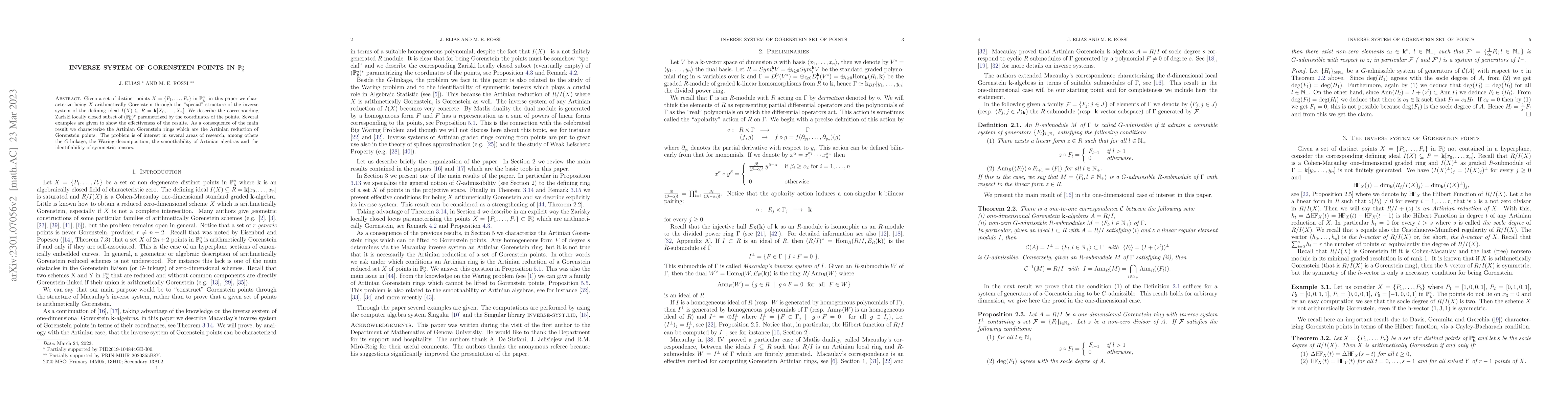 Thumbnail for Inverse system of Gorenstein points in ${\mathbb P^n_{\res}}$