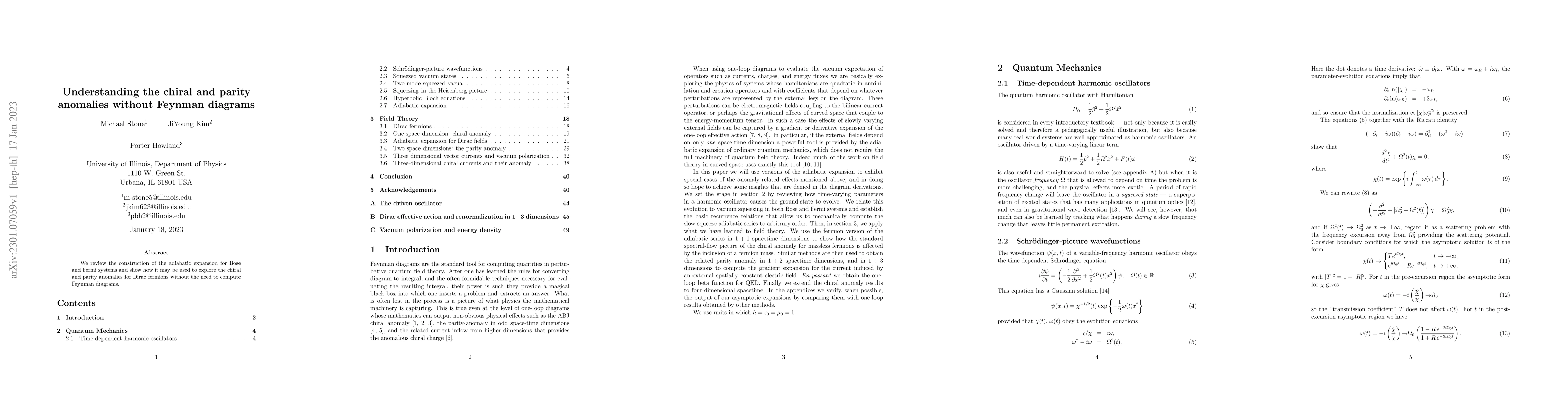 Thumbnail for Understanding the chiral and parity anomalies without Feynman diagrams