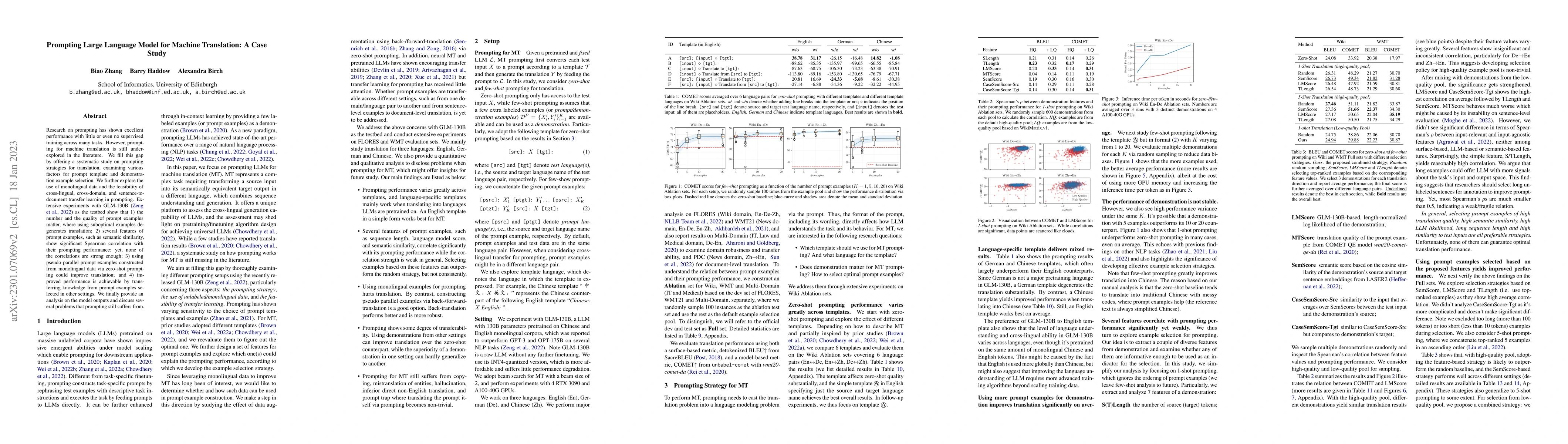 Thumbnail for Prompting Large Language Model for Machine Translation: A Case Study
