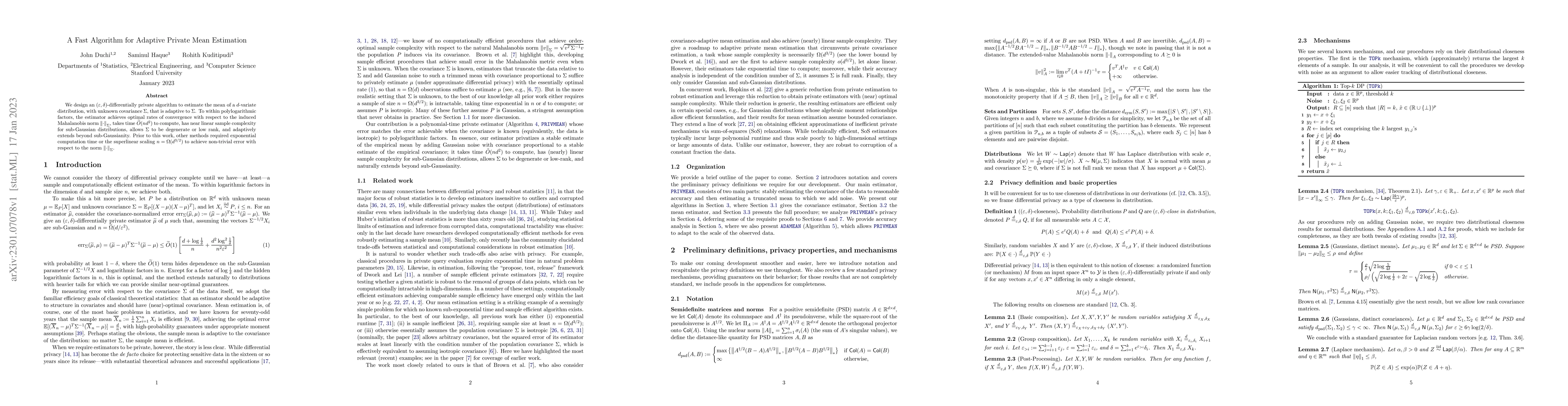 Thumbnail for A Fast Algorithm for Adaptive Private Mean Estimation