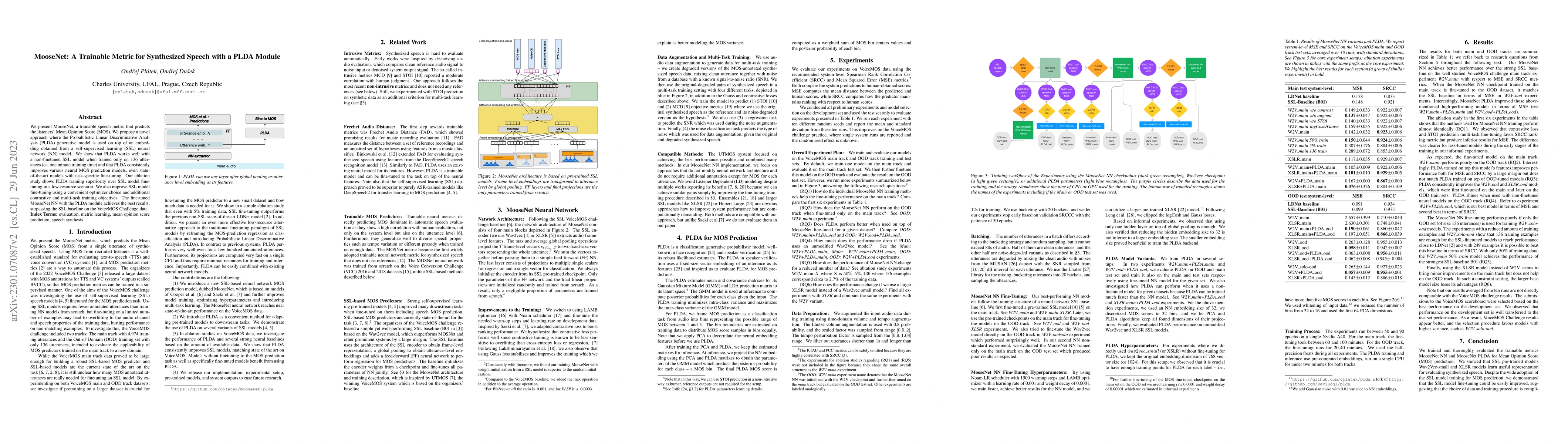 Thumbnail for MooseNet: A Trainable Metric for Synthesized Speech with a PLDA Module