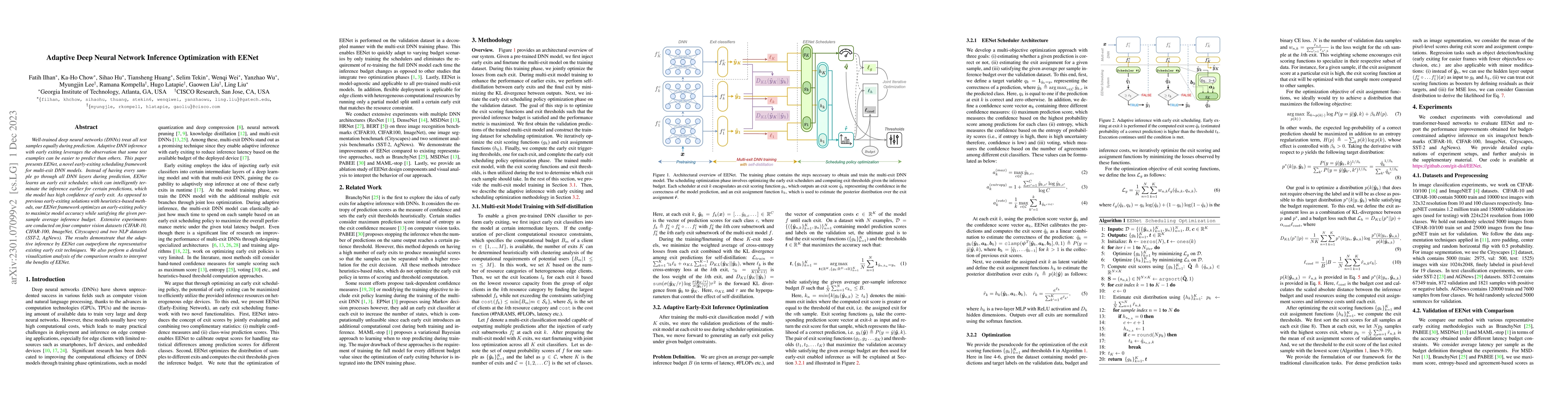Thumbnail for Adaptive Deep Neural Network Inference Optimization with EENet