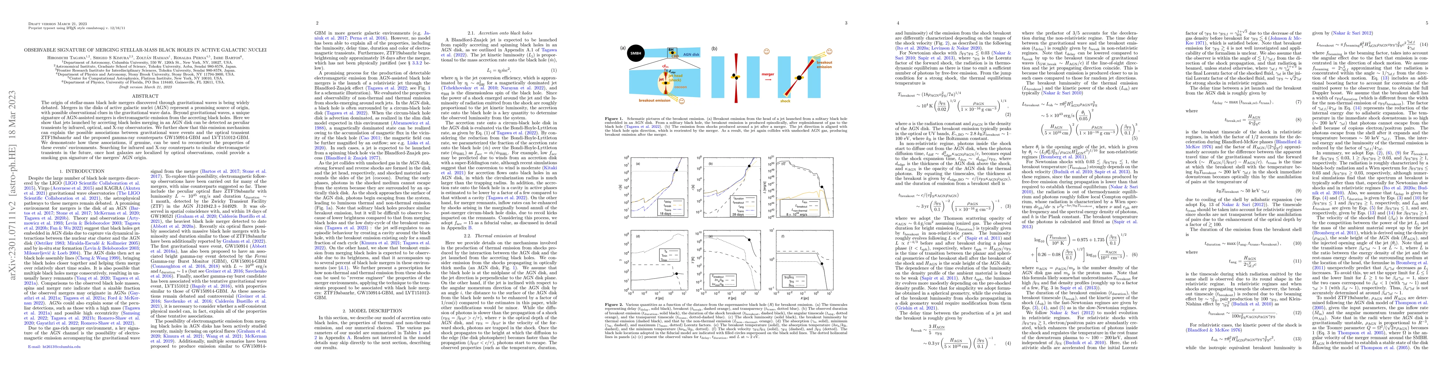 Thumbnail for Observable signature of merging stellar-mass black holes in active
  galactic nuclei