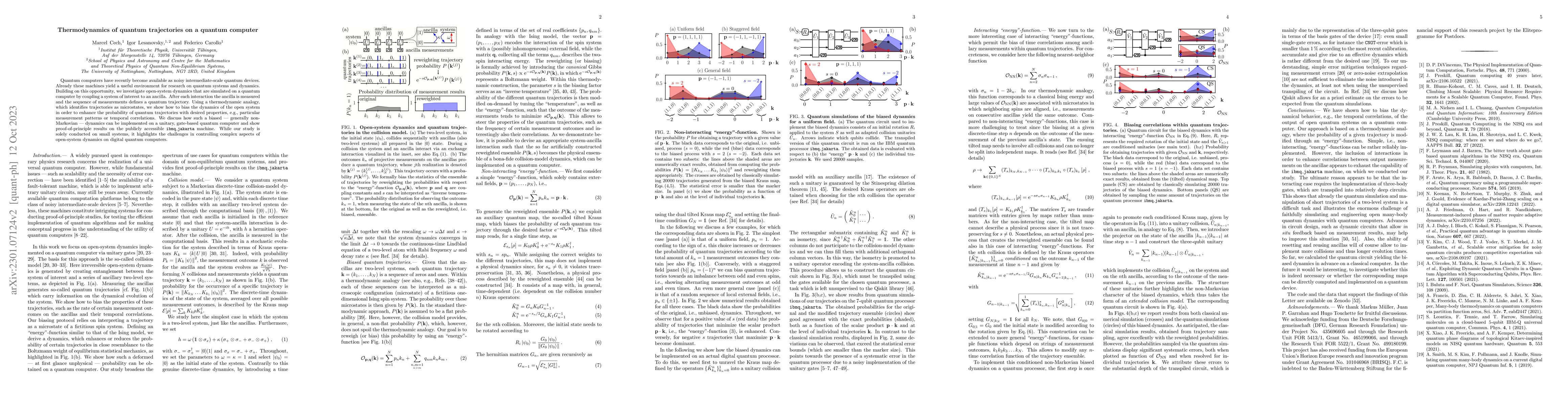 Thumbnail for Thermodynamics of quantum trajectories on a quantum computer