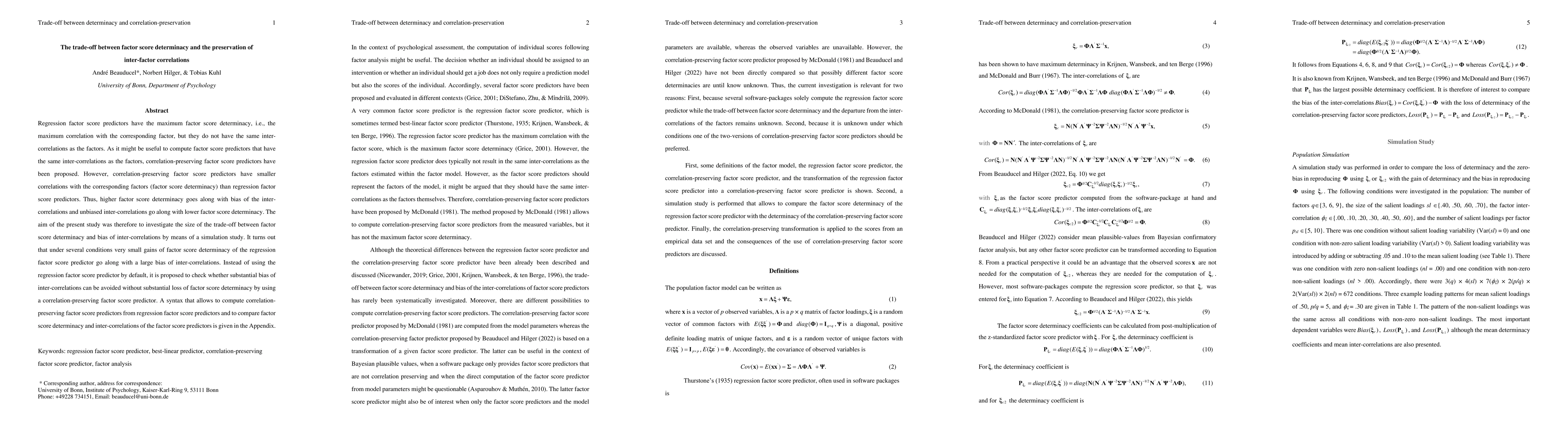 Thumbnail for The trade-off between factor score determinacy and the preservation of
  inter-factor correlations