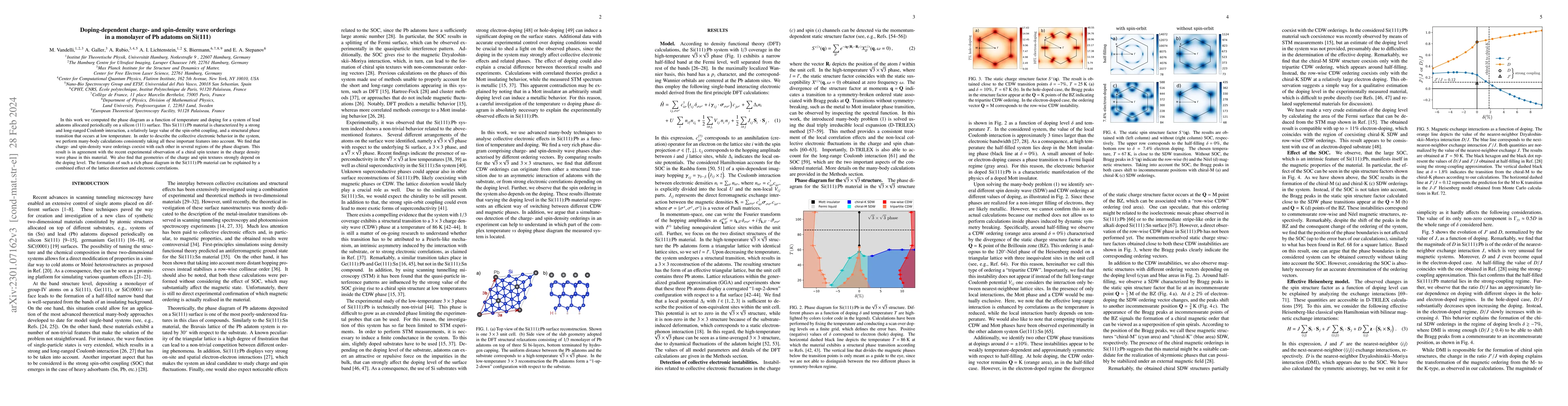 Thumbnail for Doping-dependent charge- and spin-density wave orderings in a monolayer
  of Pb adatoms on Si(111)