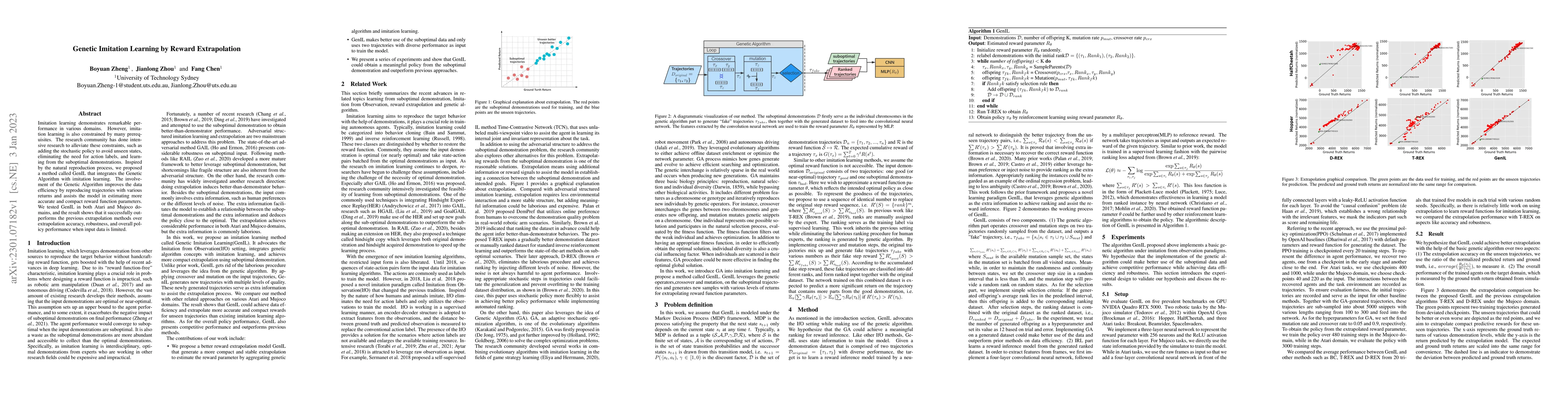 Thumbnail for Genetic Imitation Learning by Reward Extrapolation