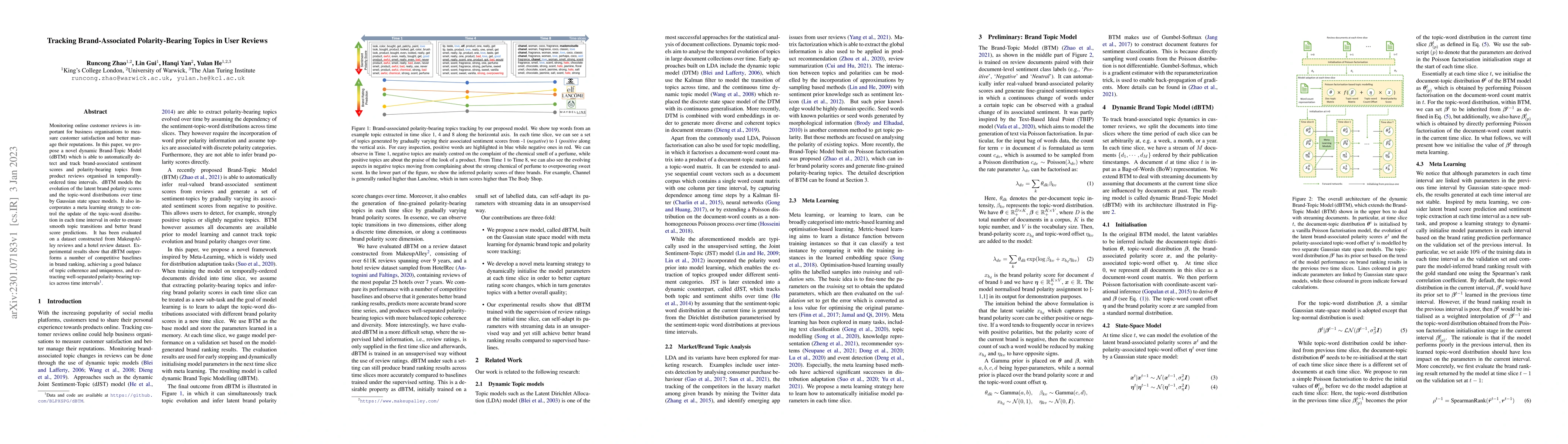 Thumbnail for Tracking Brand-Associated Polarity-Bearing Topics in User Reviews