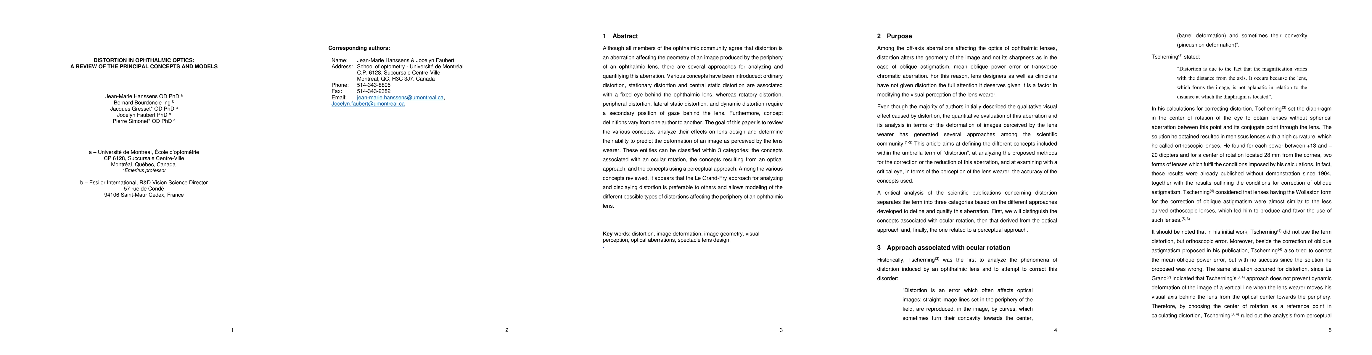 Thumbnail for Distortion in ophthalmic optics: A review of the principal concepts and
  models