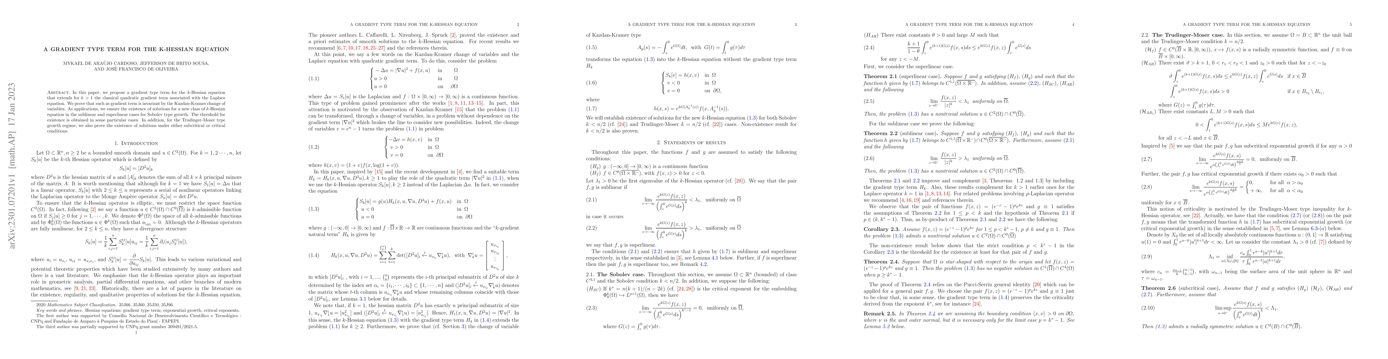 Thumbnail for A gradient type term for the $k$-Hessian equation