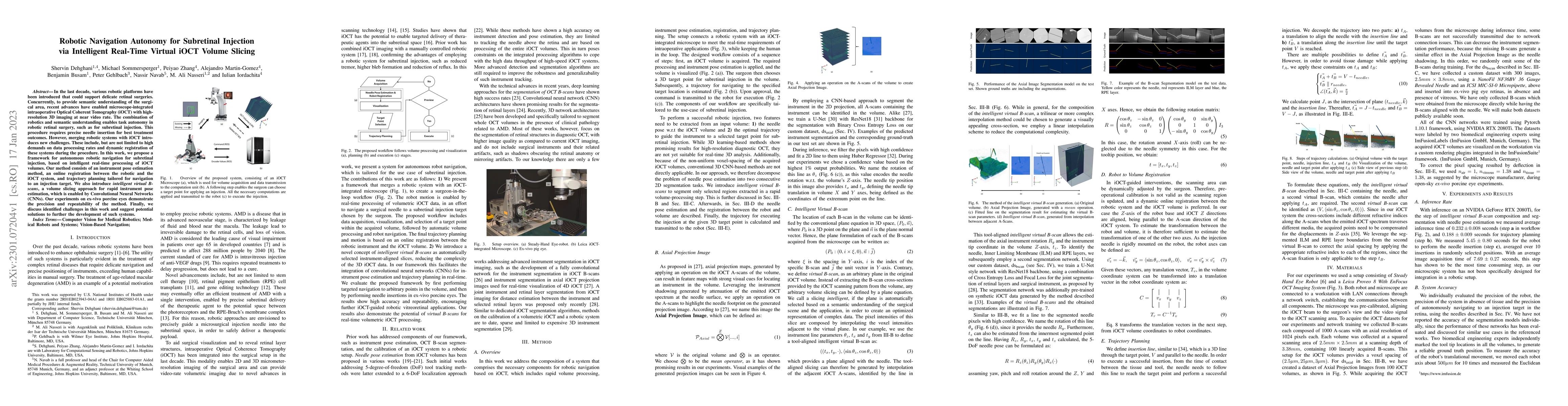Thumbnail for Robotic Navigation Autonomy for Subretinal Injection via Intelligent
  Real-Time Virtual iOCT Volume Slicing