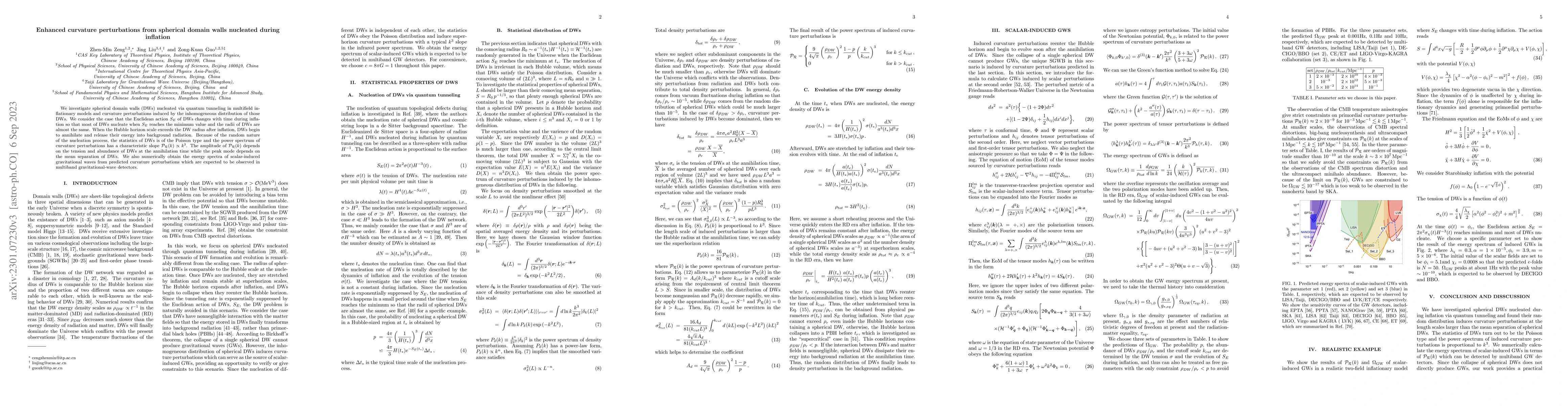 Thumbnail for Enhanced curvature perturbations from spherical domain walls nucleated
  during inflation