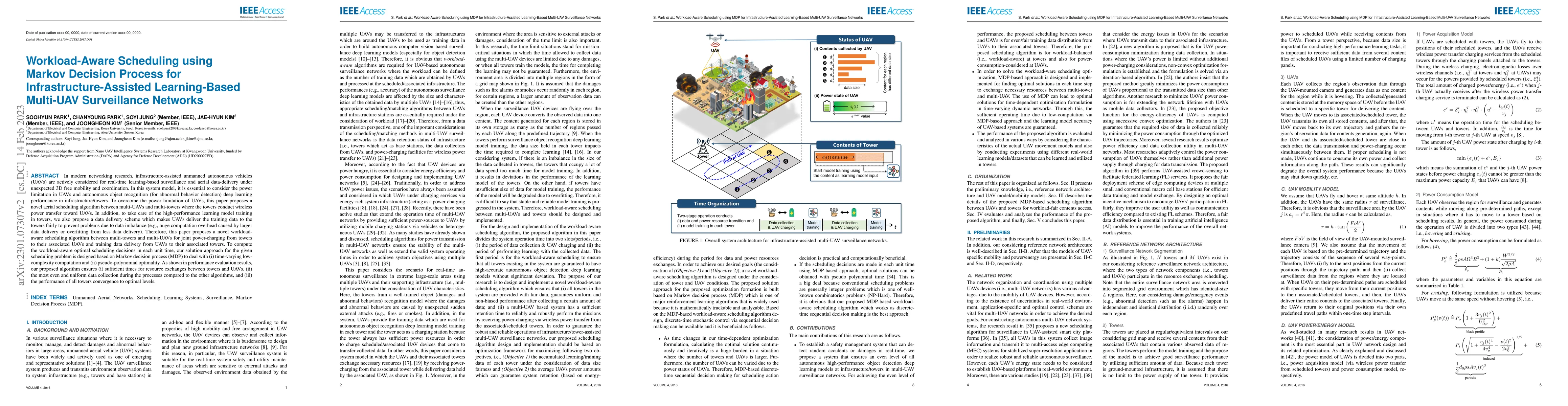 Thumbnail for Workload-Aware Scheduling using Markov Decision Process for
  Infrastructure-Assisted Learning-Based Multi-UAV Surveillance Networks