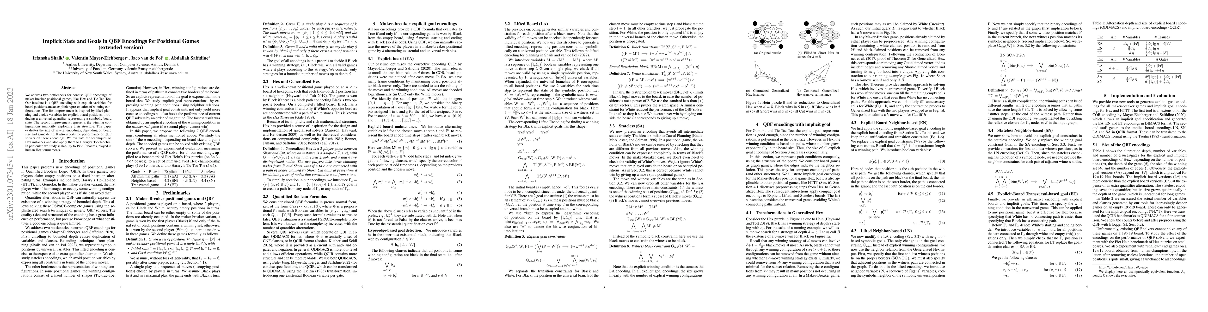 Thumbnail for Implicit State and Goals in QBF Encodings for Positional Games (extended
  version)