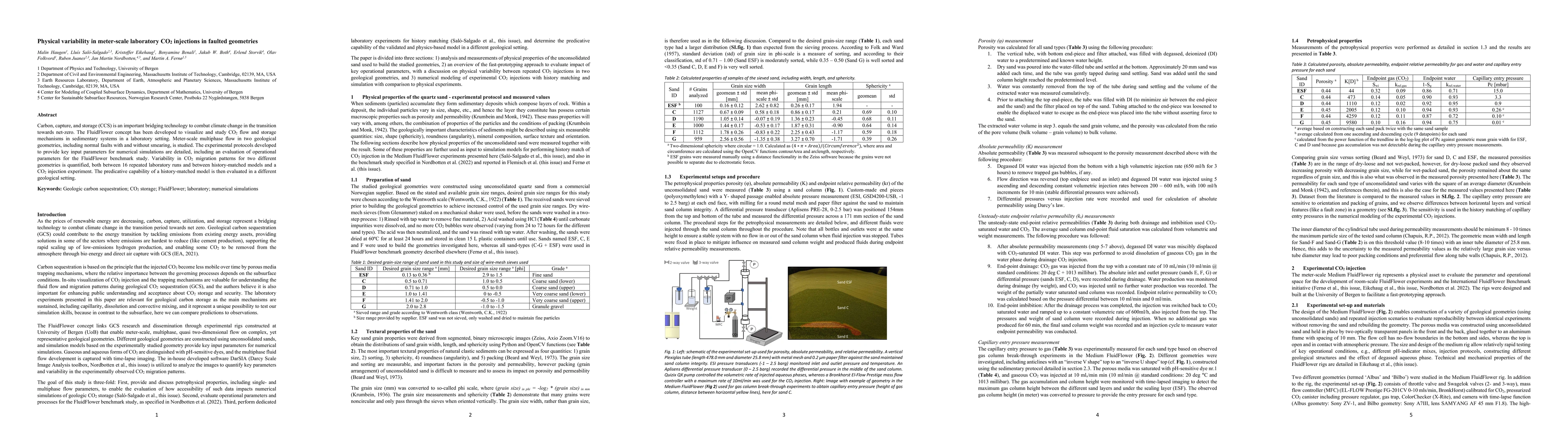 Thumbnail for Physical variability in meter-scale laboratory CO$_2$ injections in
  faulted geometries