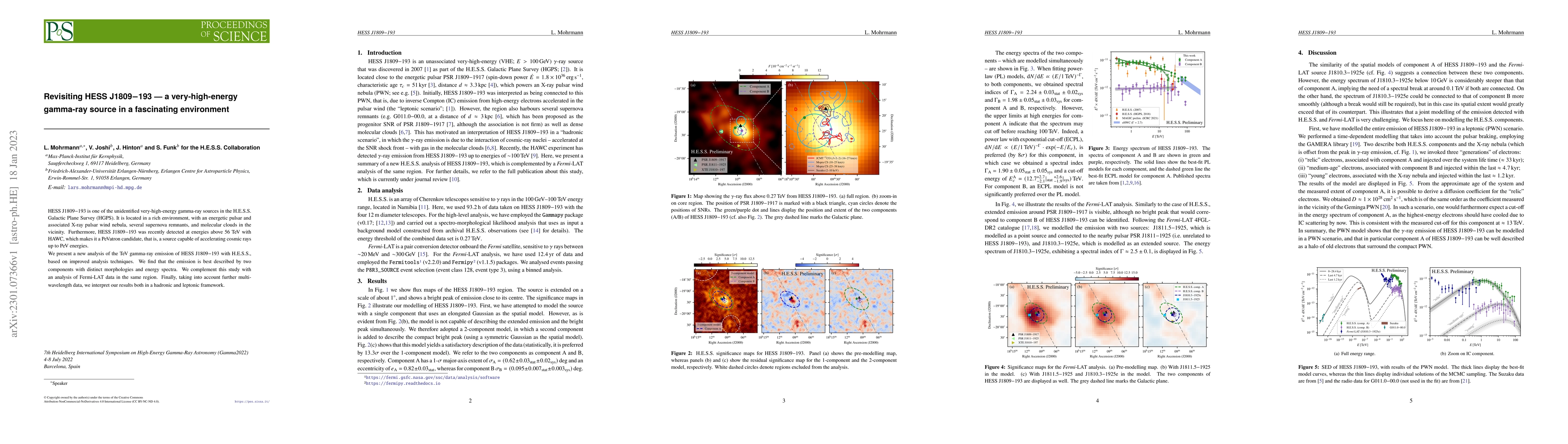 Thumbnail for Revisiting HESS J1809$-$193 -- a very-high-energy gamma-ray source in a
  fascinating environment