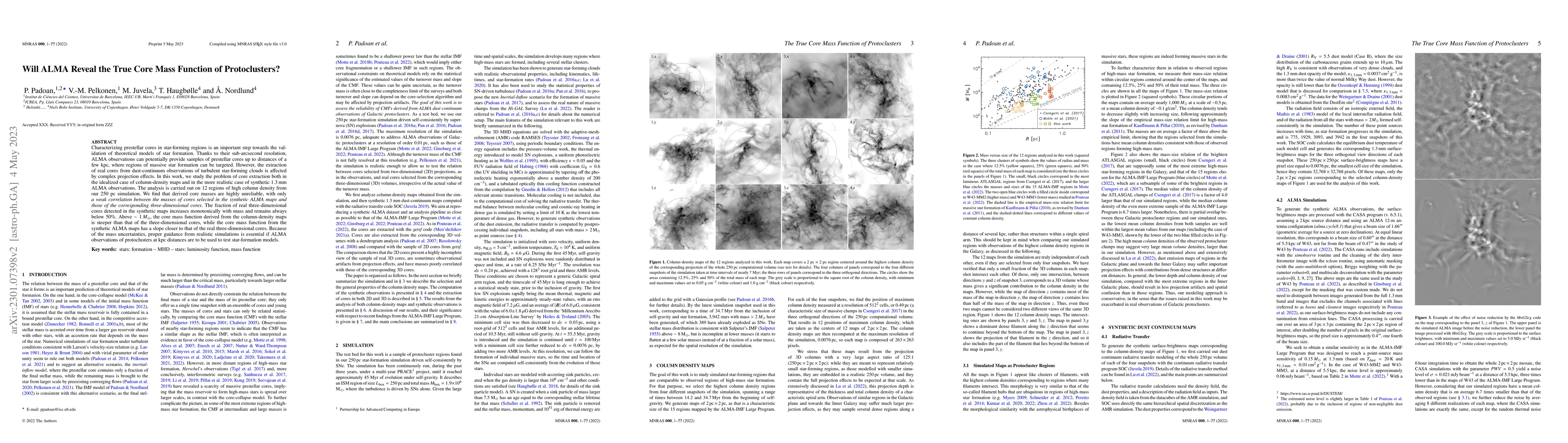 Thumbnail for Will ALMA Reveal the True Core Mass Function of Protoclusters?