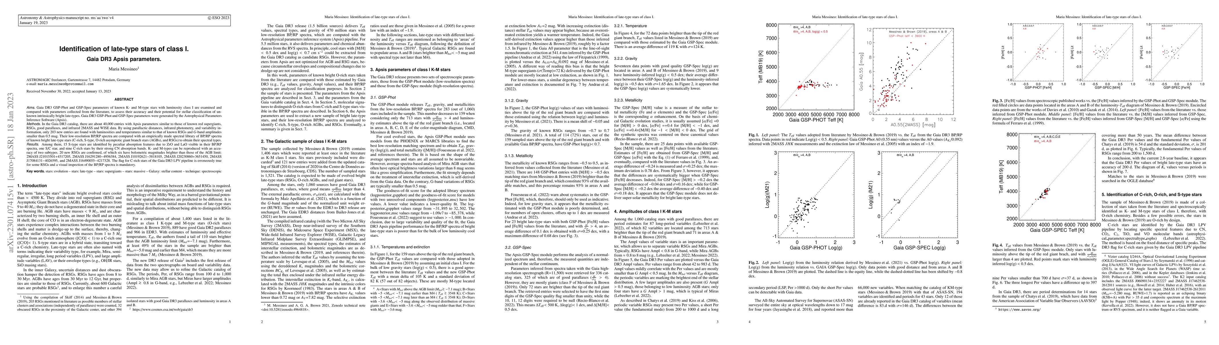 Thumbnail for Identification of late-type stars of class I