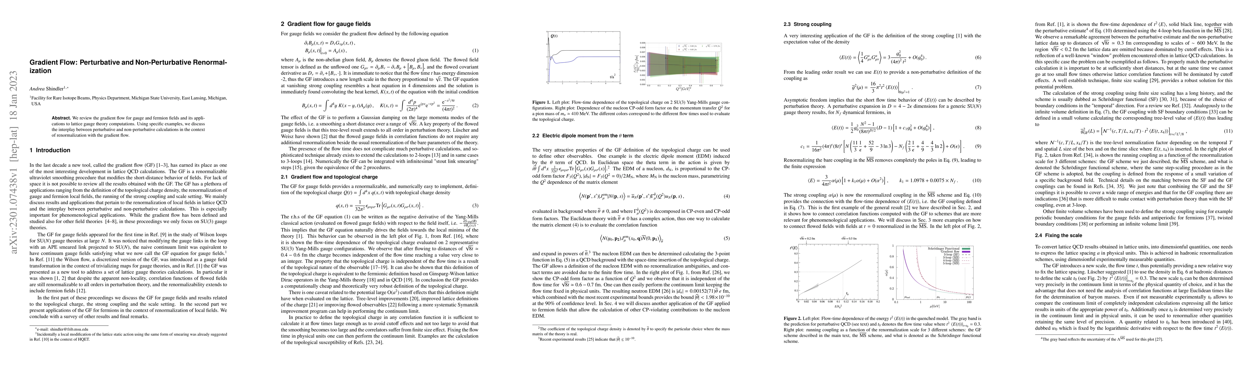 Thumbnail for Gradient Flow: Perturbative and Non-Perturbative Renormalization