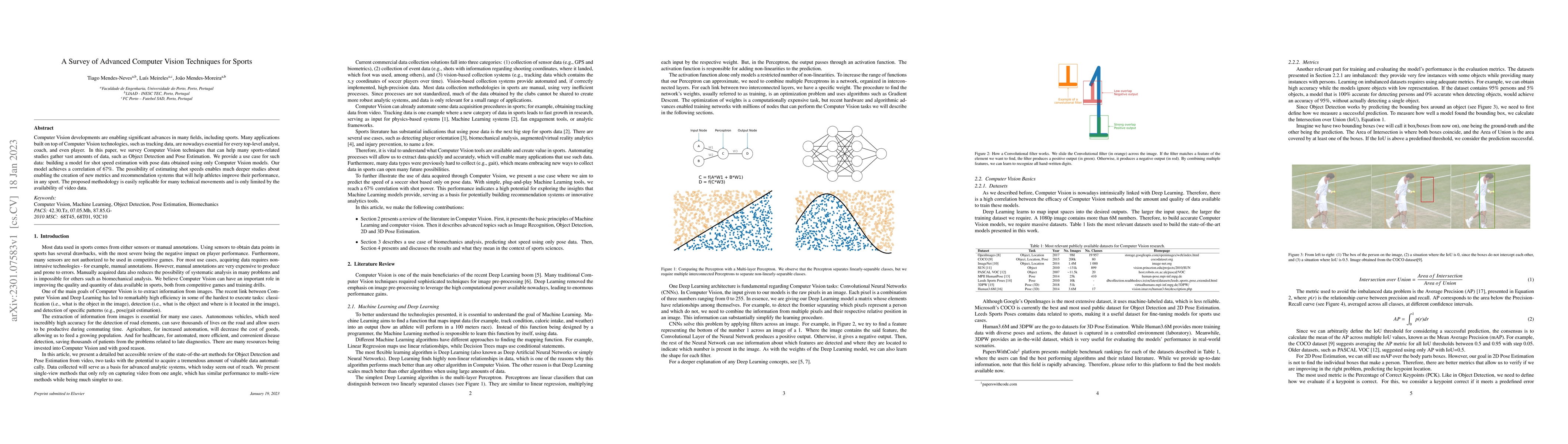 Thumbnail for A Survey of Advanced Computer Vision Techniques for Sports