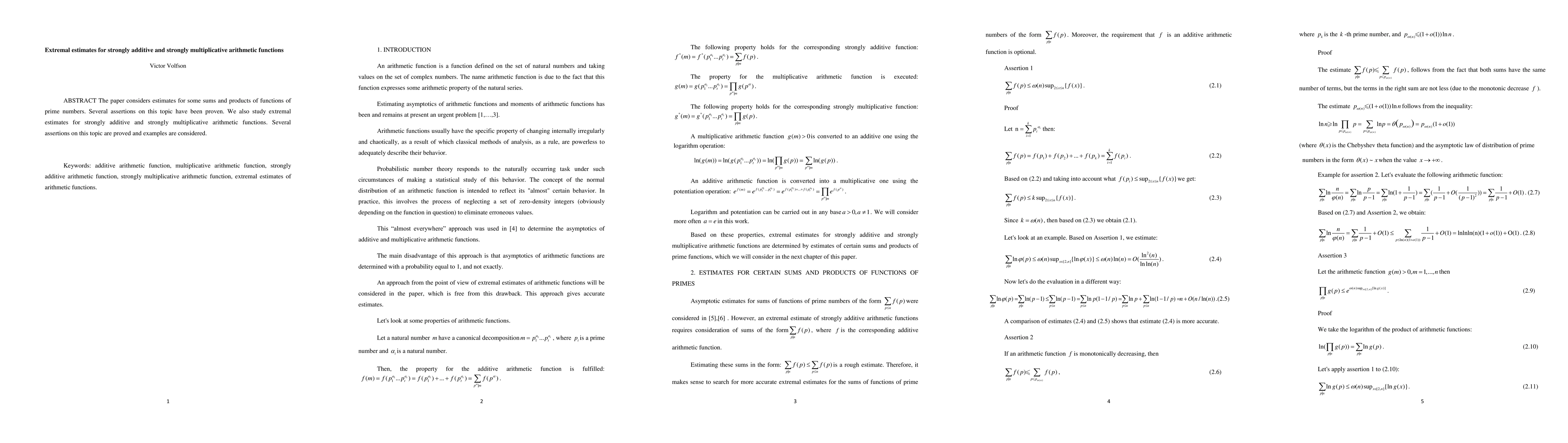 Thumbnail for Extremal estimates for strongly additive and strongly multiplicative
  arithmetic functions