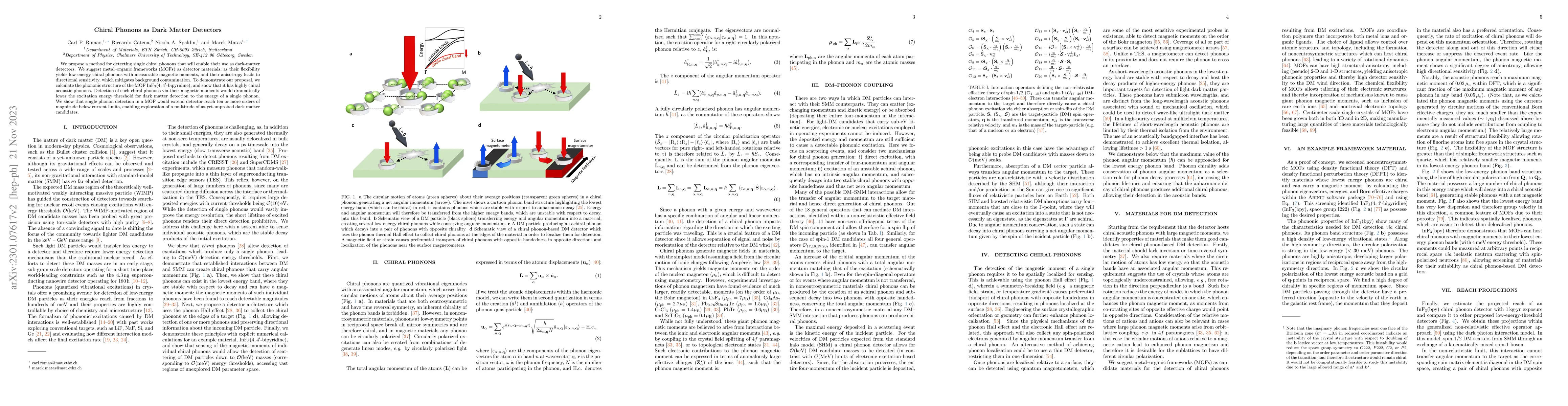 Thumbnail for Chiral phonons as dark matter detectors