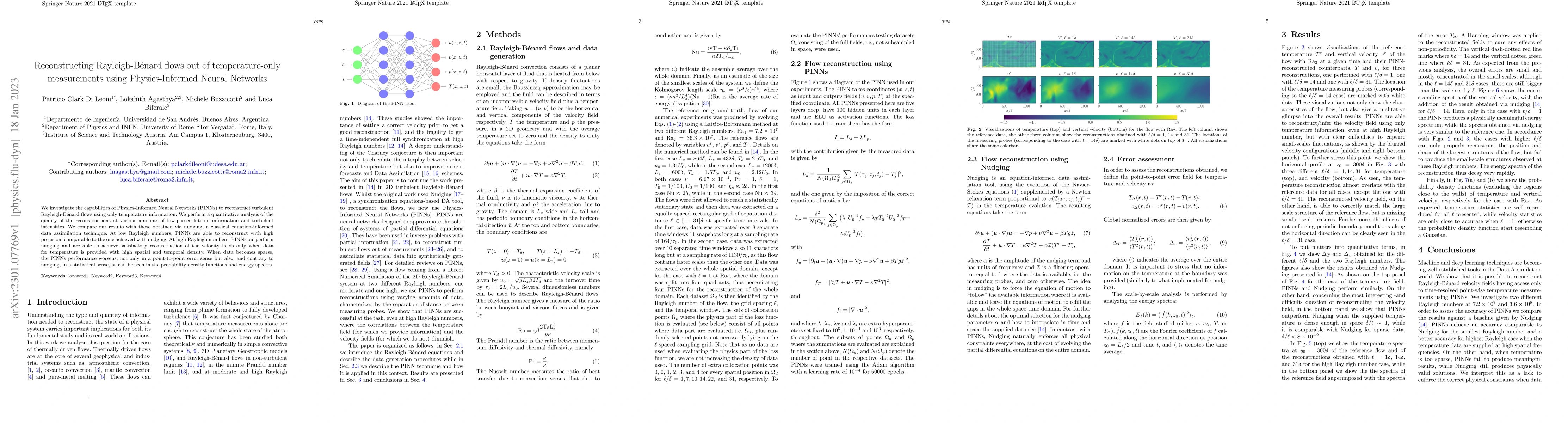 Thumbnail for Reconstructing Rayleigh-Benard flows out of temperature-only
  measurements using Physics-Informed Neural Networks