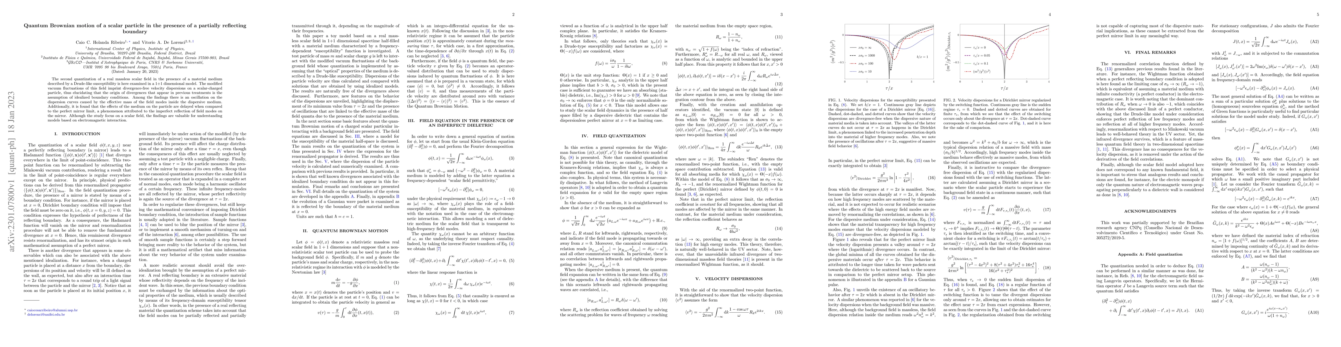 Thumbnail for Quantum Brownian motion of a scalar particle in the presence of a
  partially reflecting boundary