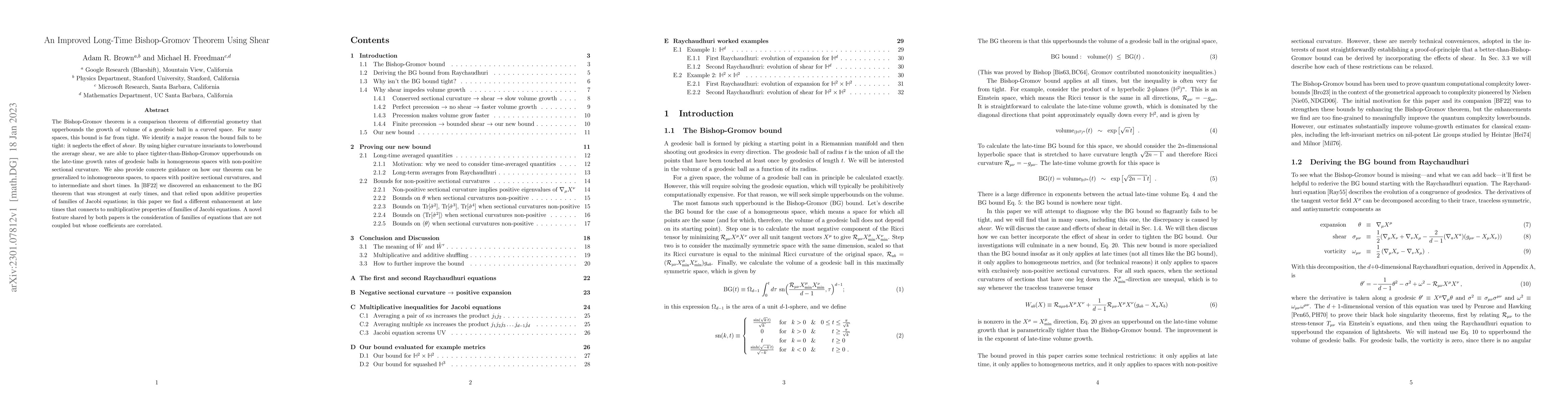 Thumbnail for An Improved Long-Time Bishop-Gromov Theorem Using Shear