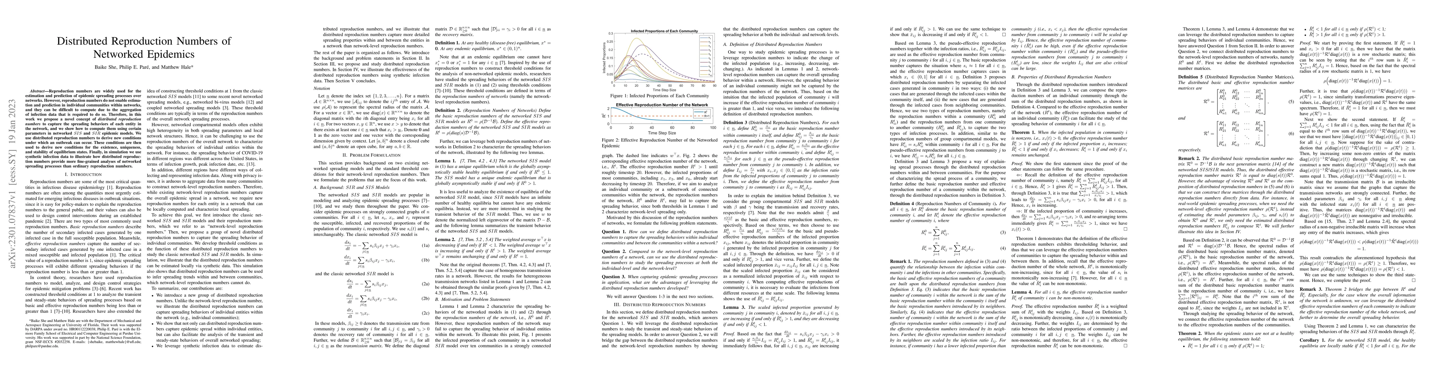 Thumbnail for Distributed Reproduction Numbers of Networked Epidemics