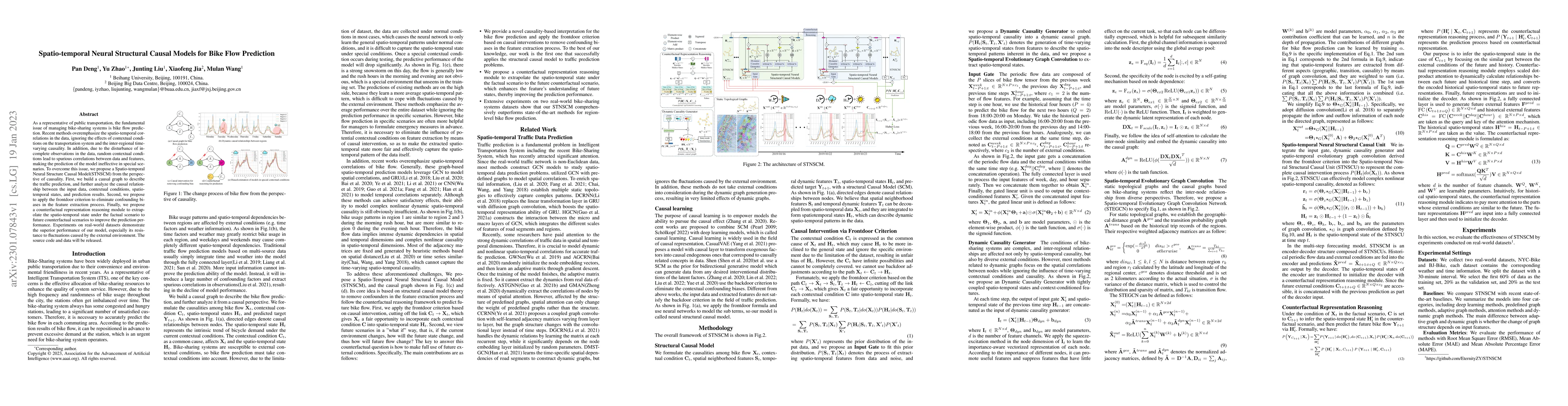Thumbnail for Spatio-temporal neural structural causal models for bike flow prediction