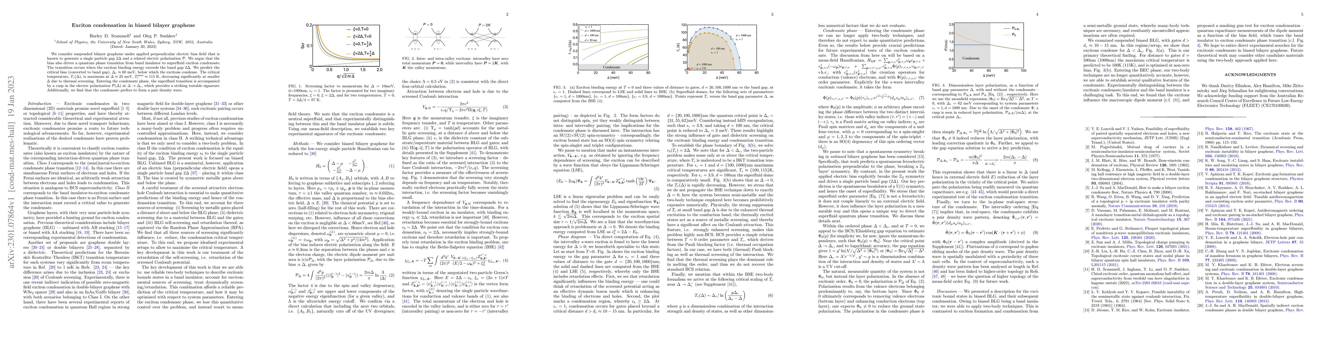 Thumbnail for Exciton condensation in biased bilayer graphene
