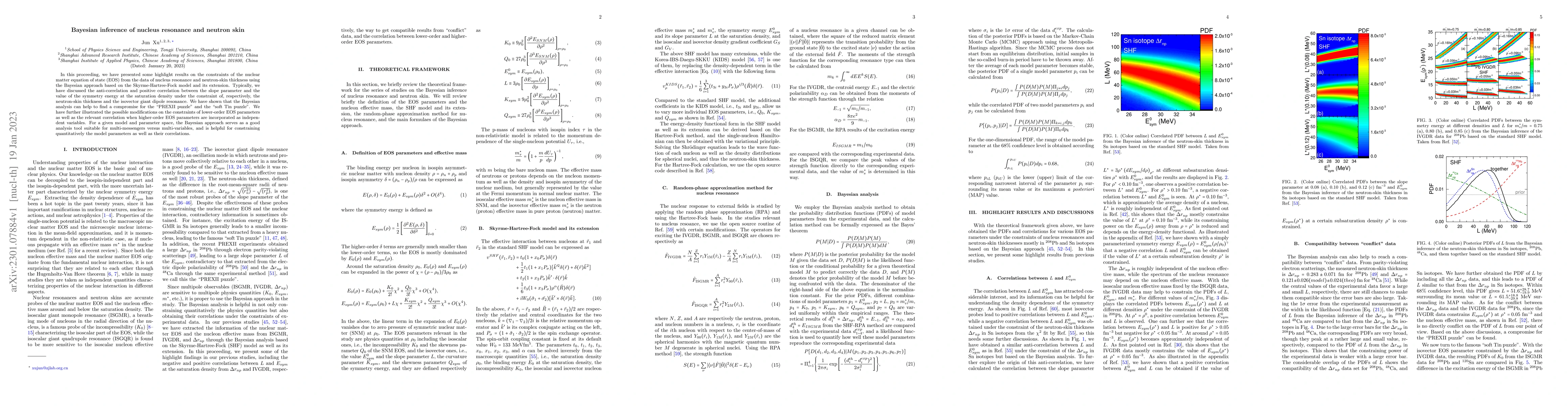 Thumbnail for Bayesian inference of nucleus resonance and neutron skin