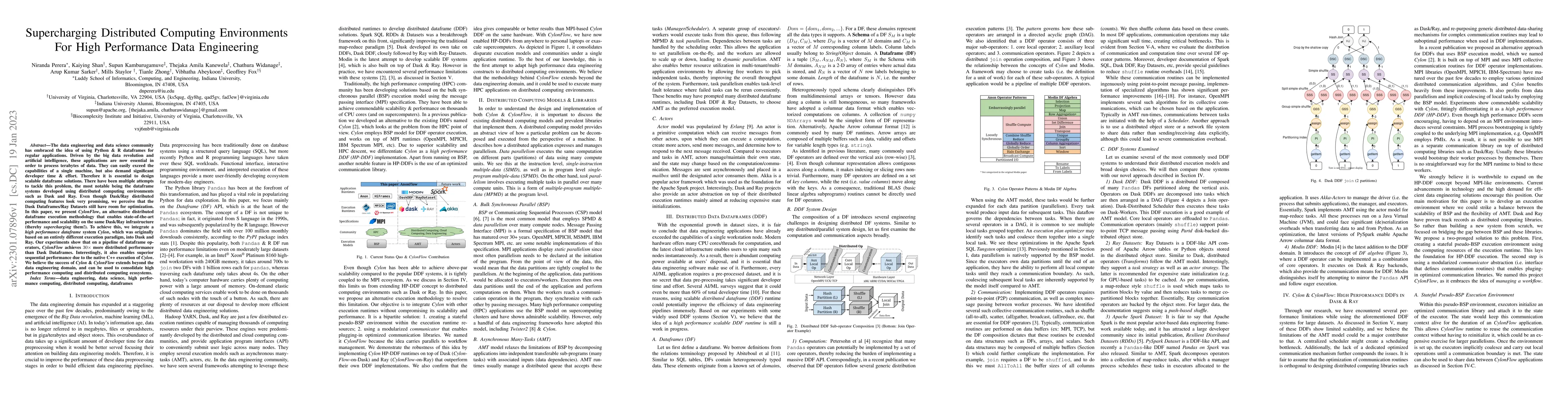 Thumbnail for Supercharging Distributed Computing Environments For High Performance
  Data Engineering
